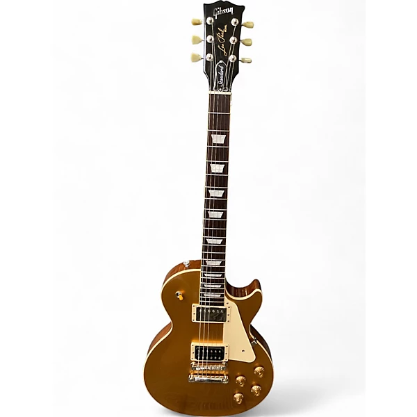 Used Gibson Les Paul Standard 1950S Neck Gold Top Solid Body Electric Guitar