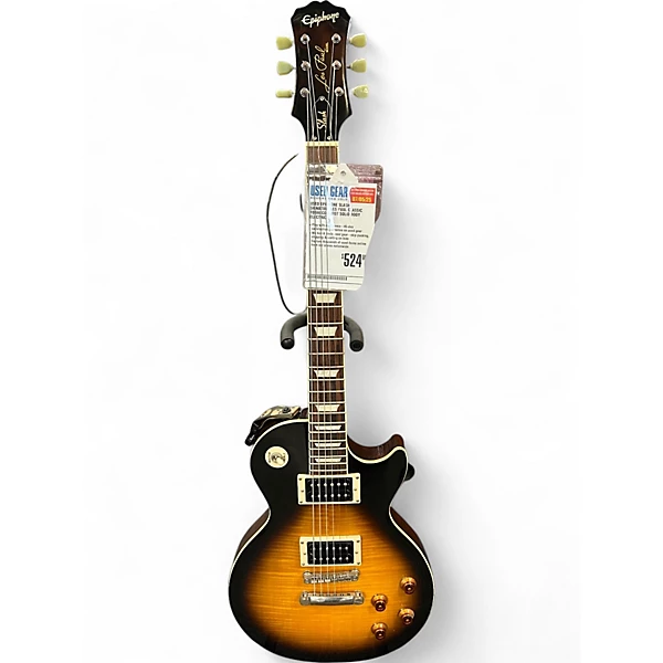 Used Epiphone Slash Signature Les Paul Classic Tobacco Burst Solid Body Electric Guitar