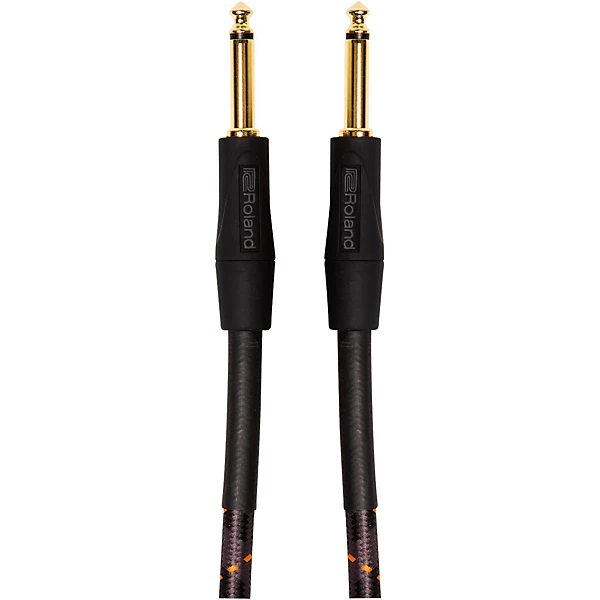 Roland Gold Series 1/4 Straight/Straight Instrument Cable 3 ft. Black