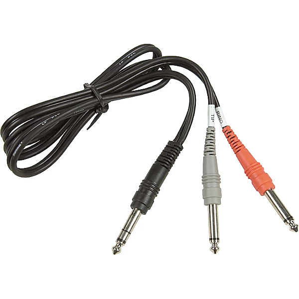 Hosa STP-203 Stereo 1/4 Phone to 2 - Mono 1/4 Phone Insert Cable 6.6 ft.
