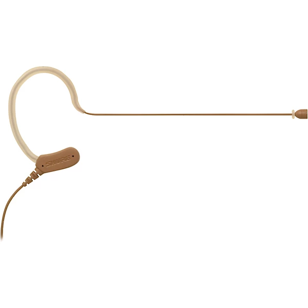 Shure MX153C/O-TQG Omnidirectional Earset Headworn Microphone, Cocoa