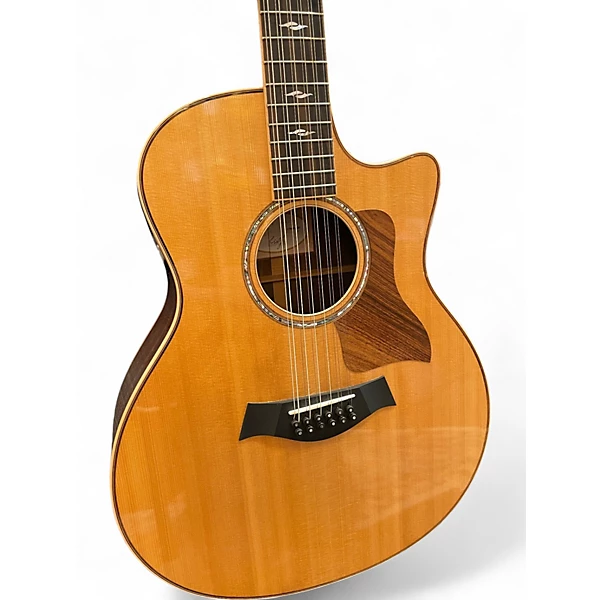 Used Taylor 856CE Natural 12 String Acoustic Electric Guitar