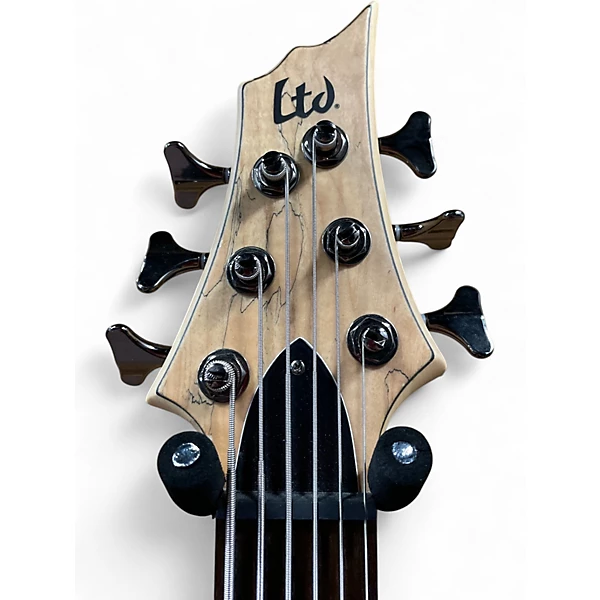 Used ESP LTD B206SM 6 String Spalted Maple Electric Bass Guitar 6 Used ESP LTD B206SM 6 String Spalted Maple Electric Bass Guitar