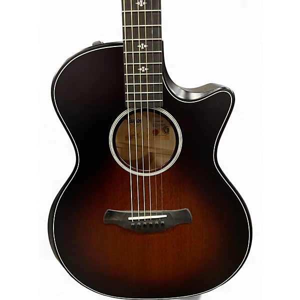 Used Taylor 324CE Builder's Edition Shaded Burst Acoustic Electric Guitar 4 Used Taylor 324CE Builder's Edition Shaded Burst Acoustic Electric Guitar