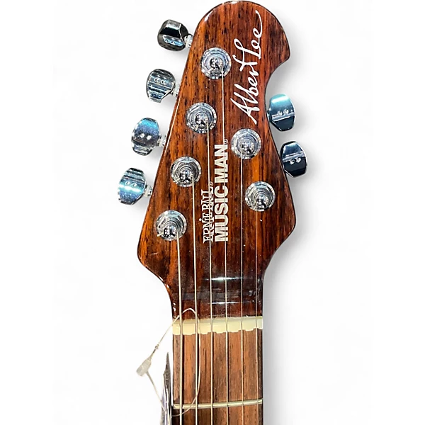 Used Ernie Ball Music Man Albert Lee Signature Gold Solid Body Electric Guitar 6 Used Ernie Ball Music Man Albert Lee Signature Gold Solid Body Electric Guitar