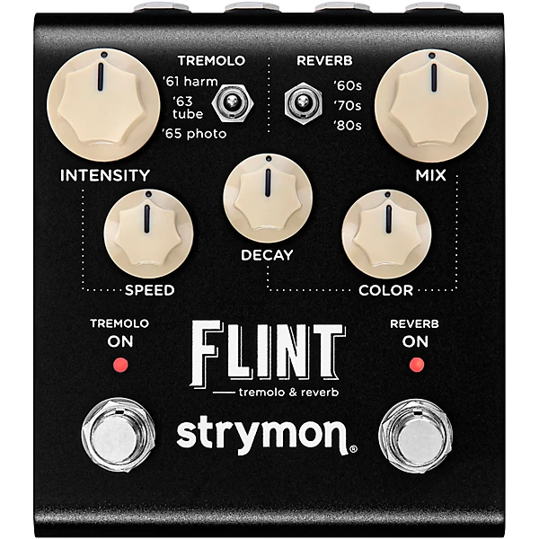 Strymon Flint V2 Tremolo & Reverb Effects Pedal Black