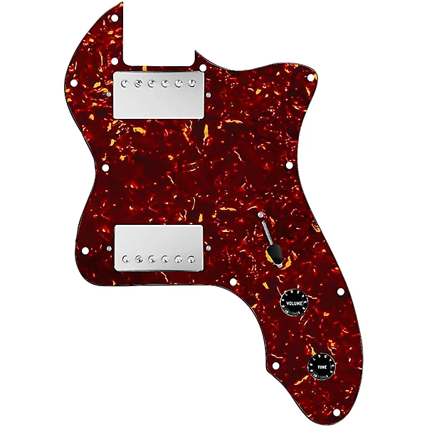920D Custom 72 Thinline Tele Loaded Pickguard With Nickel Cool Kids Humbuckers Tortoise
