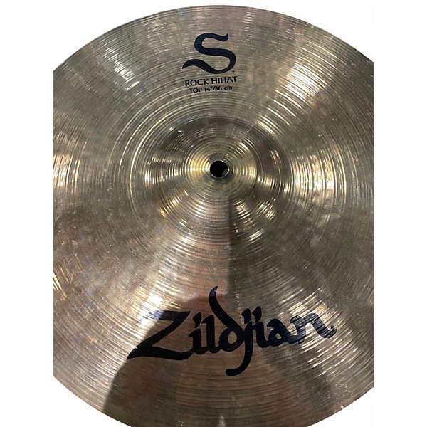 Used Zildjian 14in S Family ROCK Hi-Hats Pair Cymbal 4 Used Zildjian 14in S Family ROCK Hi-Hats Pair Cymbal