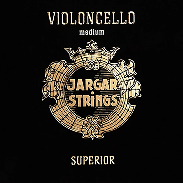 Jargar Superior Series Synthetic Core Cello String Set 4/4 Size, Medium
