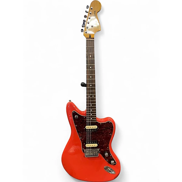 Used 2011 Squier Vintage Modified Jaguar Orange Solid Body Electric Guitar